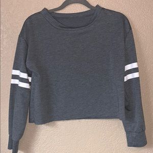 ROMWE crop top long sleeve
